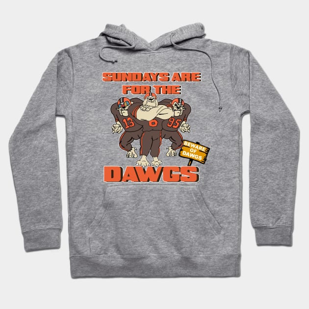 Sundays Are For The Dawgs Hoodie by InkStreet Tees